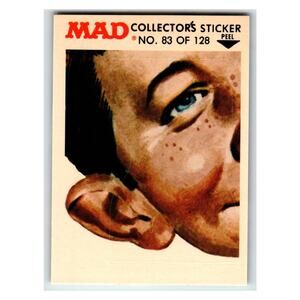MAD Collector's Sticker No.83 of 128 1983 MAD Magazine